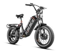 Vélo électrique EAHORA JULIET, Noir, Double Moteur 1000W, Batterie 52V60AH, Suspension Complète