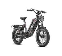Vélo électrique EAHORA JULIET, Noir, Moteur 1000W, Batterie 48V60AH, Suspension Complète