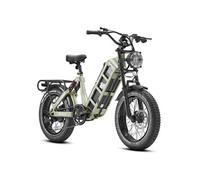 Vélo électrique EAHORA JULIET, Vert, Moteur 1000W, Batterie 48V60AH, Suspension Complète