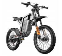 Vélo électrique EKX X21 MAX 19"" noir, moteur 6000W, batterie 60V 30Ah, vitesse 75 km/h, suspension intégrale, freins hydrauliques