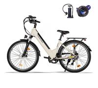 Vélo électrique élégant ville multicolore 36V 12.8Ah autonomie 80-90km confort et sécurité pour tous