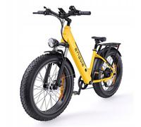 Vélo Électrique Engwe E26 26 Pouces, Moteur Sans Balais 250 W, 25 Km/H, Batterie 48 V 16 Ah, Autonomie 140 Km, Freins Hydrauliques, Double Suspension - Jaune - Modèle Femme