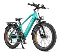 Vélo électrique ENGWE E26 Autonomie 140km Moteur 250W Batterie 48V16Ah Amortisseur avant Pneus snow 26 pouces VTC Fat bike bleu