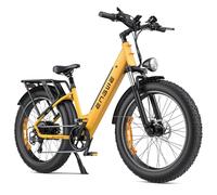 Vélo Électrique Engwe E26 St Autonomie 140km Moteur 250w Batterie 48v16ah Amortisseur Avant Pneus Snow 26 Pouces Vtc Fat Bike Jaune
