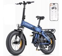 Vélo Électrique Engwe Engine Pro 3.0 Boost, Puissance 250 W, Couple 90 Nm, Batterie 48 V 15 Ah, Autonomie 130 Km, Système Antivol, Freins Hydrauliques, Suspension Intégrale - Bleu