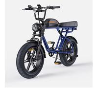 Vélo électrique ENGWE M1, Moteur 250W, Batterie 48V 15.6Ah, Max 90km, Suspension intégrale, pneus gras 20×4.0 tout-terrain, Bleu