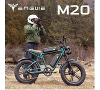 VELO ELECTRIQUE，ENGWE M20，20 Pouces，1000W，Version double batterie 48V 13Ah+13Ah，Autonomie 75km+75KM，45km/h，Double suspension，120kg