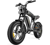 Vélo Électrique Engwe M20 750w Moteur Sans Balais 45 Km/H Vitesse Maximale 48v 13ah Batterie 75km Shimano 7 Vitesses 20*4'' Gros Pneus Double Frein À Disque Système D'absorption Des Chocs Double -Noir