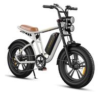 Velo Electrique Engwe M20 Autonomie 50-75km Batterie 48v13ah Moteur 250w Tout Suspendu Pneus 20 Pouces Vtt Fat Bike Blanc