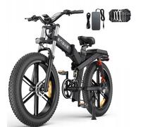 Vélo Électrique Engwe X26 Pneus Renforcés 26 × 4,0 Pouces, Moteur 48 V 1 000 W, Batterie 29,2 Ah, Système À Double Batterie, Autonomie Maximale De 100 Kilomètres, Freins À Disque Hydrauliques - Gris