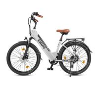 Vélo électrique ESKUTE C100 plus, 250 W, 36 V 13 Ah, 26 pouces, blanc.