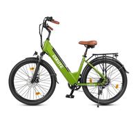 Vélo électrique ESKUTE C100 plus, 250 W, 36 V 13 Ah, 26 pouces, vert foncé.