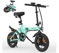 Vélo électrique ESKUTE F100 14 pouces, moteur 250 W, batterie 36 V 9 Ah, freins à disque mécaniques - Bleu