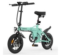 VéLo Électrique F100 | Vitesse Max 25 km/h | Autonomie 35 km | Moteur 250W | Batterie 36V 9Ah | Pneus 14 Pouces | Bleu