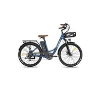 Vélo électrique F26 Lasting - Moteur 250W Batterie 36V20.3Ah Assisted Autonomie 160KM Frein à Disque Mécanique - Bleu