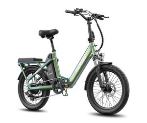 Vélo électrique FAFREES F20 Flex pour les trajets domicile-travail, batterie 36 V 20 Ah / autonomie de 100 km, capteur de couple - vert éclatant