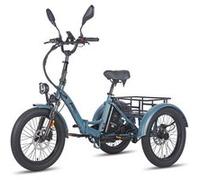 Vélo électrique FAFREES F20 Mate, moteur 500W, 30km/h MAX, batterie 21AH, freins hydrauliques, version certifiée, Bleu