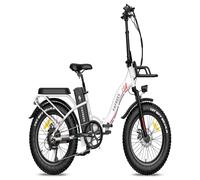 Vélo Électrique FAFREES F20 Max - 500W Batterie 864WH Autonomie 75KM Freins à Disque - Blanc