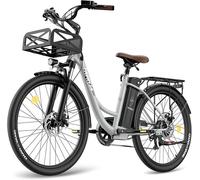 Fafrees F26 Lasting Ebike 26 Inches, 36v 20.3ah , 250w 25km/H, City E-Bike Range 80-200 Km, Load 120kg Gray Multicolore