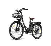 Vélo électrique FAFREES F26 Lasting - Moteur 250W Batteries 36V25Ah 26x1.95 Pouces Pneus Freins à Disque Mécaniques - Noir