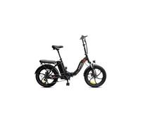 Vélo électrique fafres f20 20 pouces cadre pliant e-bike 7 vitesses avec batterie au lithium amovible 15ah - noir