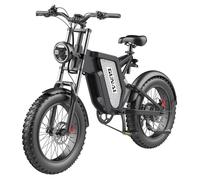 Vélo électrique Fatbike GUNAI MX25 1000W 25Ah Batterie avec 7 vitesses - Noir