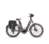 Vélo électrique - Fibre de carbone - Double Batterie 921.6 Wh - Autonomie max 200 km-Sac à vélo-Capteurs de couple double bras-Gris