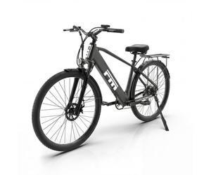 Vélo électrique FM M1 à cadre ouvert, moteur 36 V 250 W et batterie amovible 36 V 13 Ah, pneus 27,5 - noir