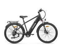Vélo électrique Foride Roamer 1 avec batterie amovible intégrée de 468 Wh et dérailleur Shimano 7 vitesses Roamer 1 ST noir