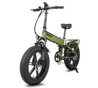 VéLo Électrique HedaTX PX6 | Vitesse Max 45 km/h | Autonomie 40 km | Moteur 750W | Batterie 48V 13Ah | Pneus 20 Pouces | Vert | Roue Monobloc