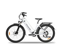 VéLo Électrique HedaTX TX10 | Vitesse Max 40 km/h | Autonomie 45 km | Moteur 350W | Batterie 48V 19.2Ah | Pneus 27.5 Pouces | Blanc