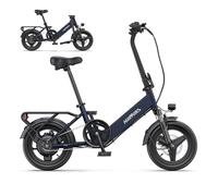 Vélo Électrique HillMiles Mile 1 - Moteur 250W Batterie 36V10.4AH Pneus De 14 Pouces Frein à Disque Mécanique - Bleu