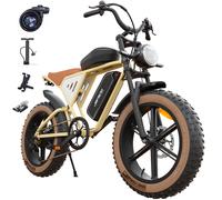 Vélo Électrique Jansno X70 - 20 Pouces - 48v 34ah - Moteur 1000w - Vitesse Maximale 48km/H - Autonomie 120 Km - Vtt Tout-Terrain - Jaune