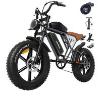 Vélo Électrique Jansno X70g 20 Pouces - 48v 34ah - Moteur 1000w - Vitesse Maximale 48km/H - Autonomie 120 Km - Vtt Tout-Terrain - Noir
