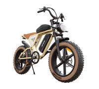 Velo Électrique JANSNO X70M - 750W Moteur - Double Batterie 48V 14AH + 48V 20AH - Autonomie（PAS） 120 KM - Jaune