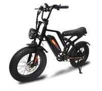 Vélo électrique JKING FXH-009 - Moteur moyeu sans balais 48 V 500 W, autonomie de 40 km en mode électrique, pneus anti-crevaison 20 x 4 pouces, transmission SHIMANO 7 vitesses