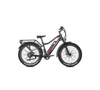Vélo Electrique - Jobobike Robin - Fatbike 26'' - 13Ah Battery - Bafang 48V 250W - Max Range 65KM- Shimano 7 speed - Noir