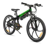 Vélo Électrique Joystar 20 Pouces Pour Enfants Adolescents Dès 7 Ans, Moteur 250w Sans Balais, Batterie Amovible, 24 Km D'Autonomie, 25 Km/H, Double Frein V-Brake, Vert
