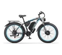 Vélo électrique K800 double moteur 2*1000 48V 23Ah batterie 26 pouces gros pneu noir noir G