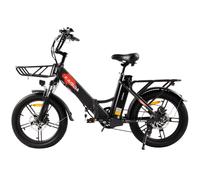 VéLo Électrique KAISDA K201 | Vitesse Max 25 km/h | Autonomie 80 km | Moteur 250W | Batterie 36V 10.4Ah*2 | Pneus 20 Pouces | Noir