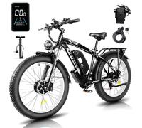 Vélo électrique KETELES K800, moteur 2000W, batterie 48V 23Ah, vitesse maximale 50 km/h, autonomie 100 km, pneus 26*4,0 pouces, noir et blanc.