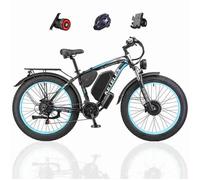 Vélo Électrique Keteles K800, Moteur Double 2*1000w, Batterie 48v23ah, Écran Couleur, Suspension Complète, 21 Vitesses, Fat Bike Multicolore