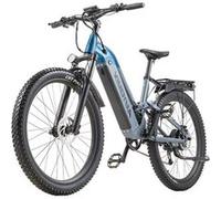 Vélo électrique KIMDYMA K02, Moteur 500W, Batterie au lithium 48V20AH, 25KM/H, Klaxon, Phares, Régulateur de Vitesse, Bleu Bleu