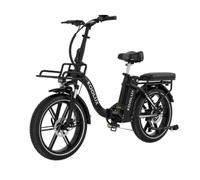 VéLo Électrique KOOLUX X16 | Moteur 250W | Batterie 48V 15.6Ah | Pneus 20 Pouces | Vitesse Max 25 km/h | Autonomie 70-100 km | Noir