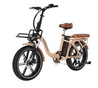 VéLo Électrique KOOLUX X16 | Moteur 250W | Batterie 48V 15.6Ah | Pneus 20 Pouces | Vitesse Max 25 km/h | Autonomie 70-100 km | Rose