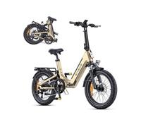 Engwe L20 3.0 Boost - Vélo Électrique - Moteur 250w - Batterie 48v 13.5ah - Autonomie 135km - Max25km/H - Roues 20" - Doré Multicolore
