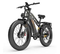 Vélo Électrique Lankeleisi, Dual Moteurs 2000W Batterie 48V20AH Pneus 26x4.0 Fat Bike, Autonomie 100-130KM, 3 Modes de Conduite