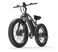 Vélo électrique Lankeleisi MG740 Plus 1000W*2 double moteur 48V 20Ah 26*4,0"" 45-51km/h 70-150km Frein à disque hydraulique Gris