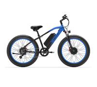 Vélo électrique LANKELEISI MG740 PLUS, Double moteur, 48 V 17,5 Ah, Bleu