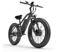 Vélo électrique Lankeleisi MG740Plus 26'', moteur 2*1000W, batterie 20ah - gris gris G